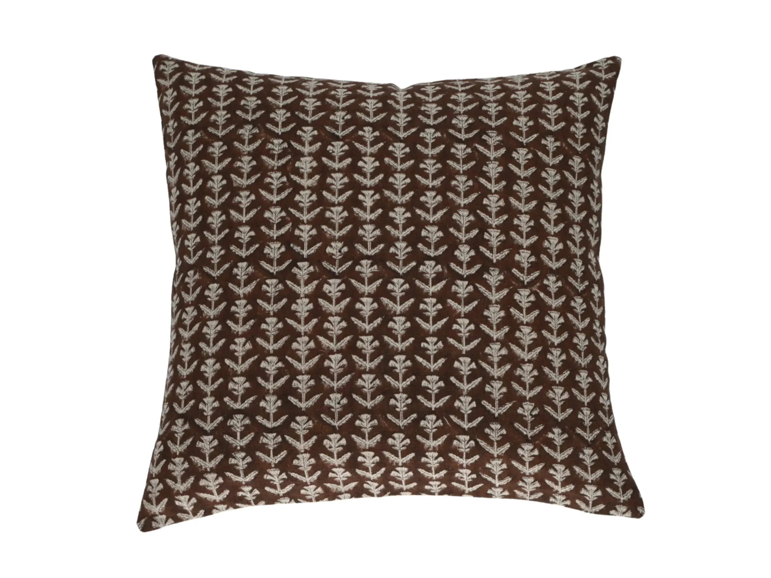 Bruce Ditsy Prints Otter Brown Pillow Cover 26" x 26" Double Sided Pillow Covers