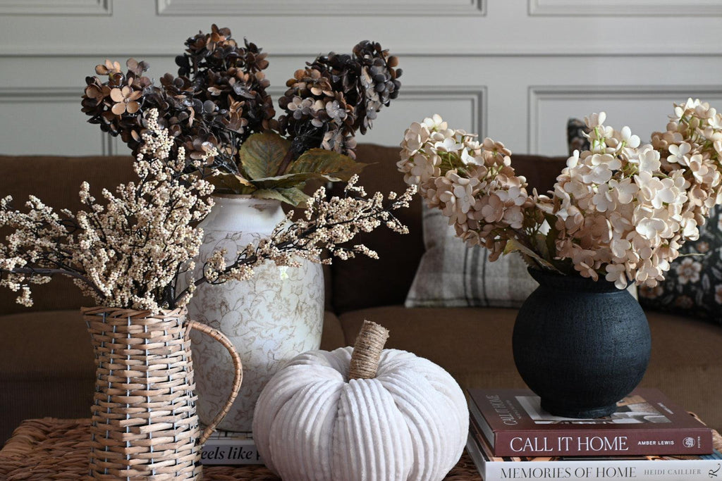Cream Velvet Pumpkin Home Decor