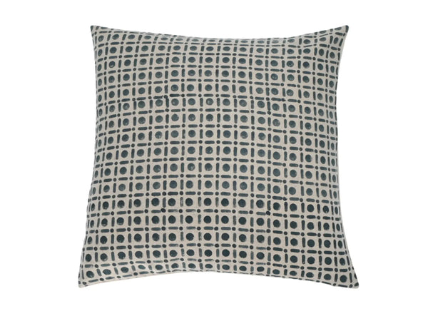 Liam Block Print Pillow Cover