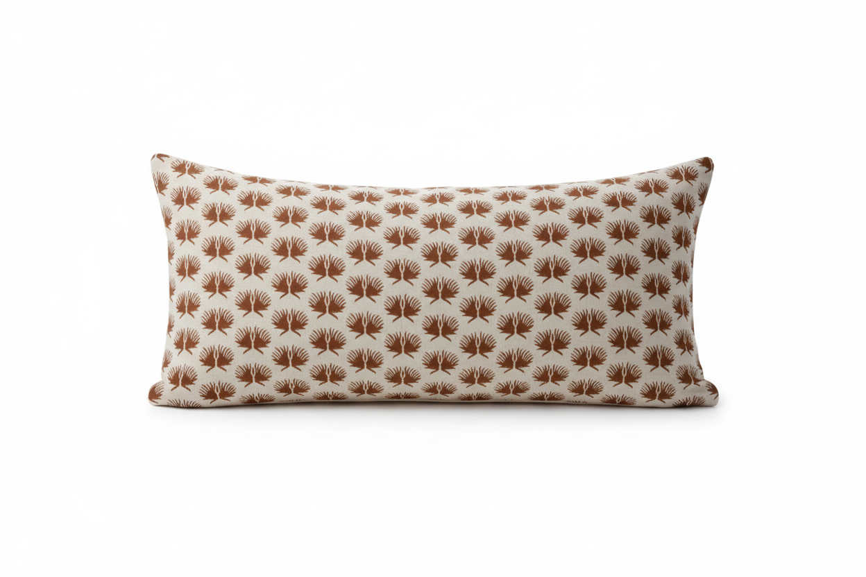 Pearl Abstract Oat Pillow Cover 16" x 42" Double Sided Pillow Covers