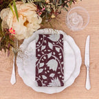 Vinea Maroon Napkin Set