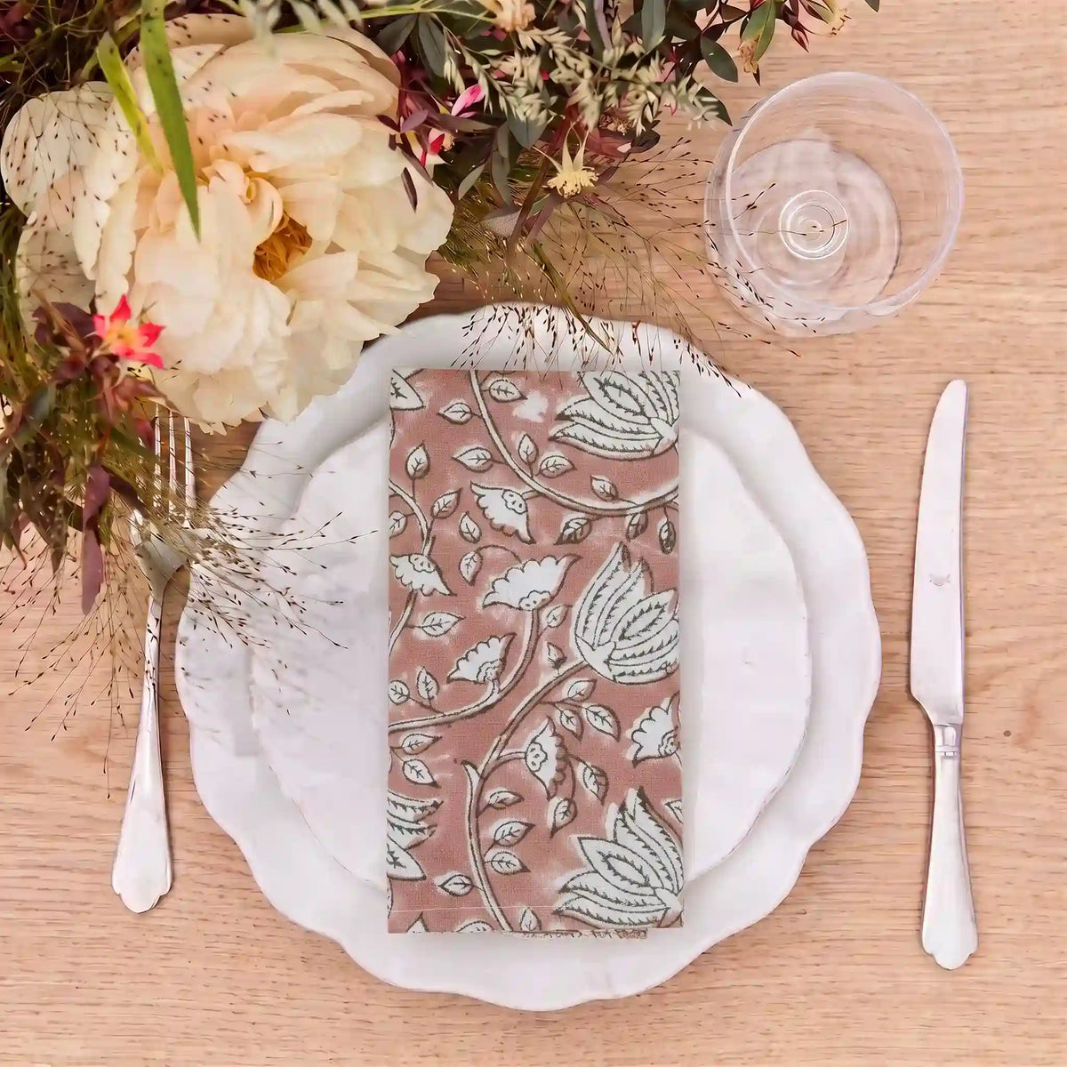 Vinea Salmon Pink Napkin Set