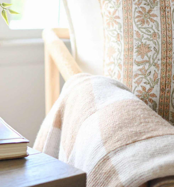 Carla Plaid Checkered Throw Blanket