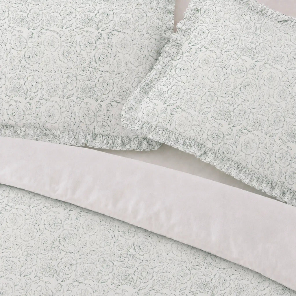 Veronica Block Print Cotton Duvet Cover Set