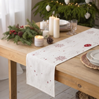 Frost Embroidered Table Runner