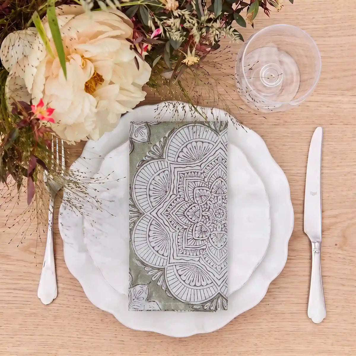 Claywell Sage Green Napkin Set