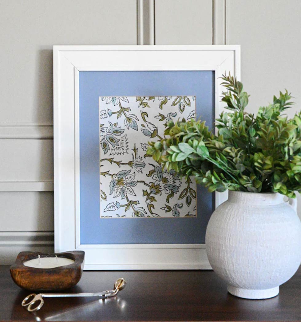 Timeless Botanicals (Blue) Textile Wall Art Wall Art
