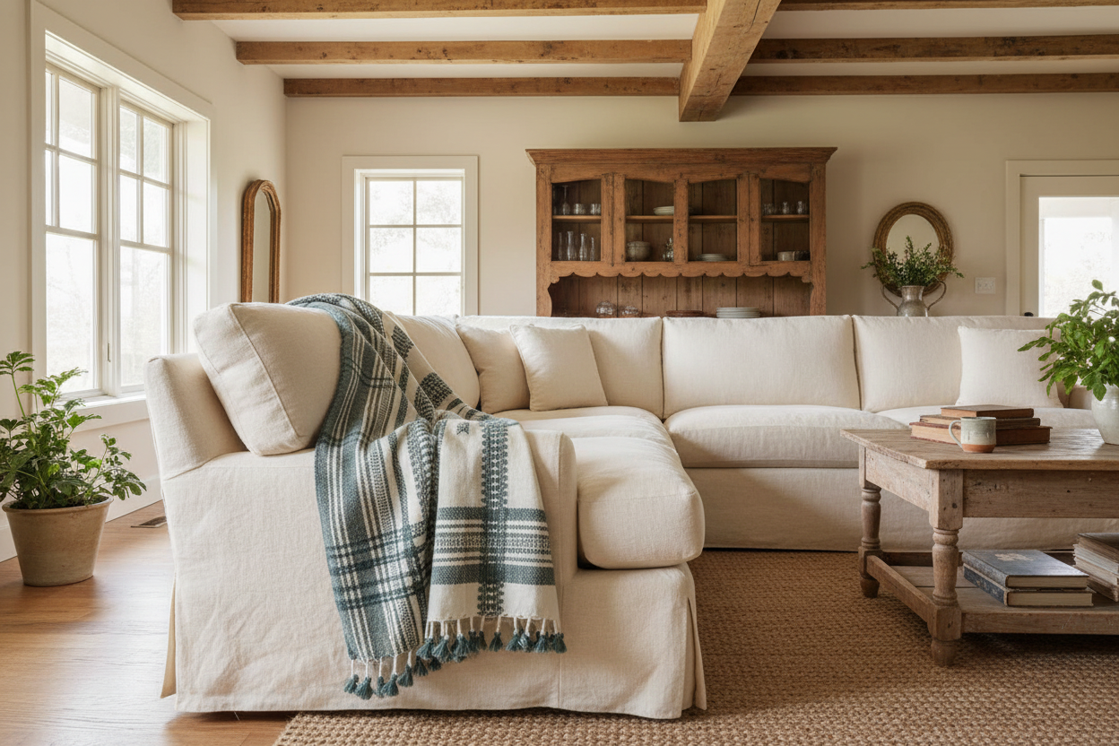 Handwoven Vintage Bhujodi Bed Throw - Azure - 40" x 90"