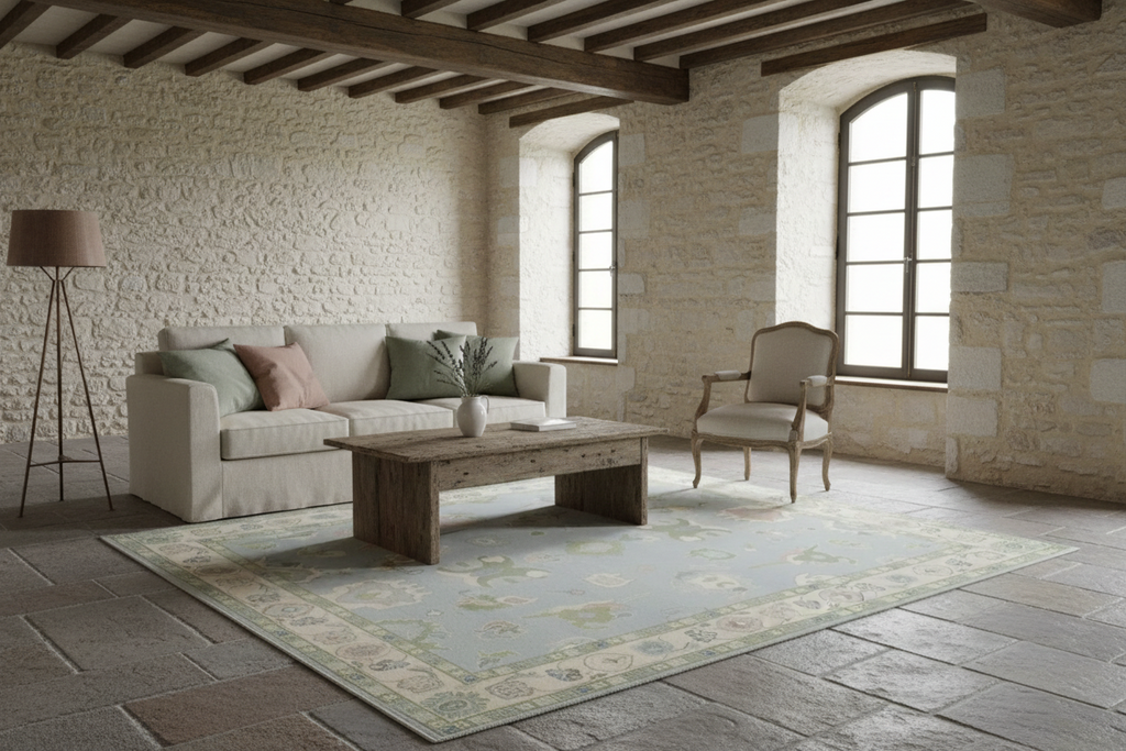 Daphne Hand Knotted Oushak Rug Hand-Knotted