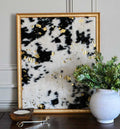 Golden Dust Hide Textile Wall Art Wall Art