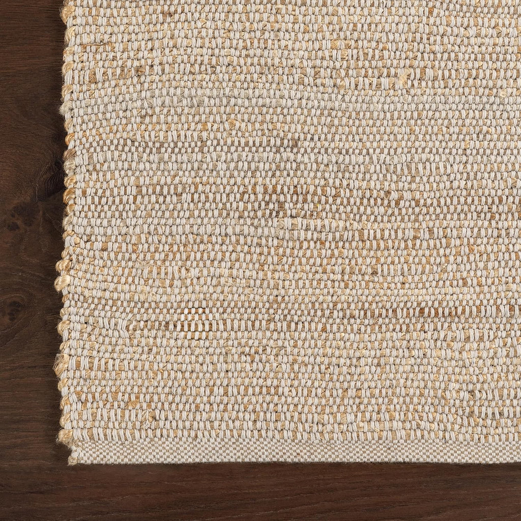 Textured Jute & Cotton Flatweave Rug 7'6" x 9'6" Flatweave
