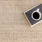 Textured Jute & Cotton Flatweave Rug 7'6" x 9'6" Flatweave