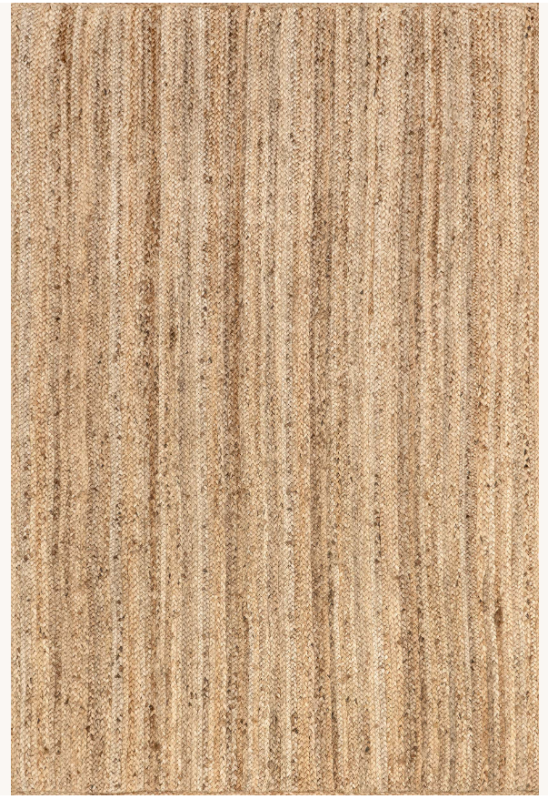 Natural Jute Braided Flatweave Rug 9'6" x 13'6" Flatweave