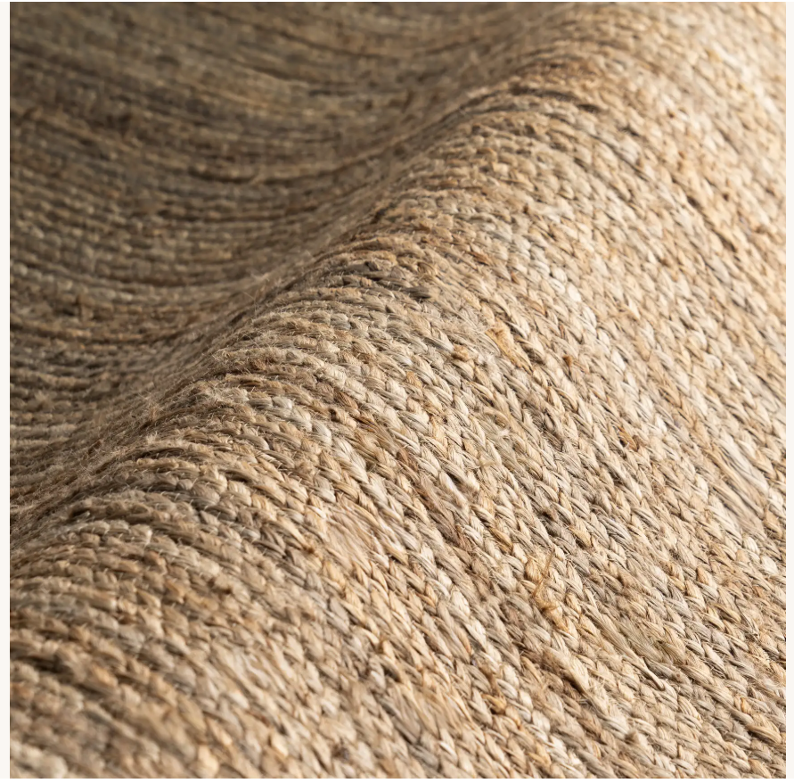 Natural Jute Braided Flatweave Rug 9'6" x 13'6" Flatweave