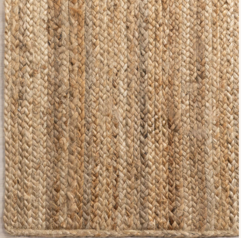 Natural Jute Braided Flatweave Rug 9'6" x 13'6" 9'6" x 13'6" Flatweave
