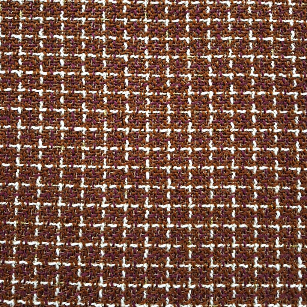 Channel Tweed Rust Fabric