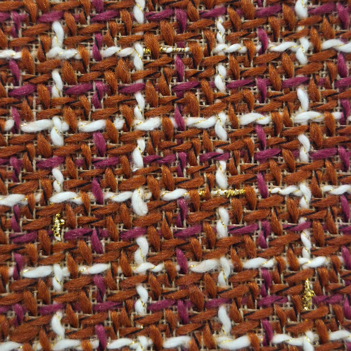 Channel Tweed Rust Fabric