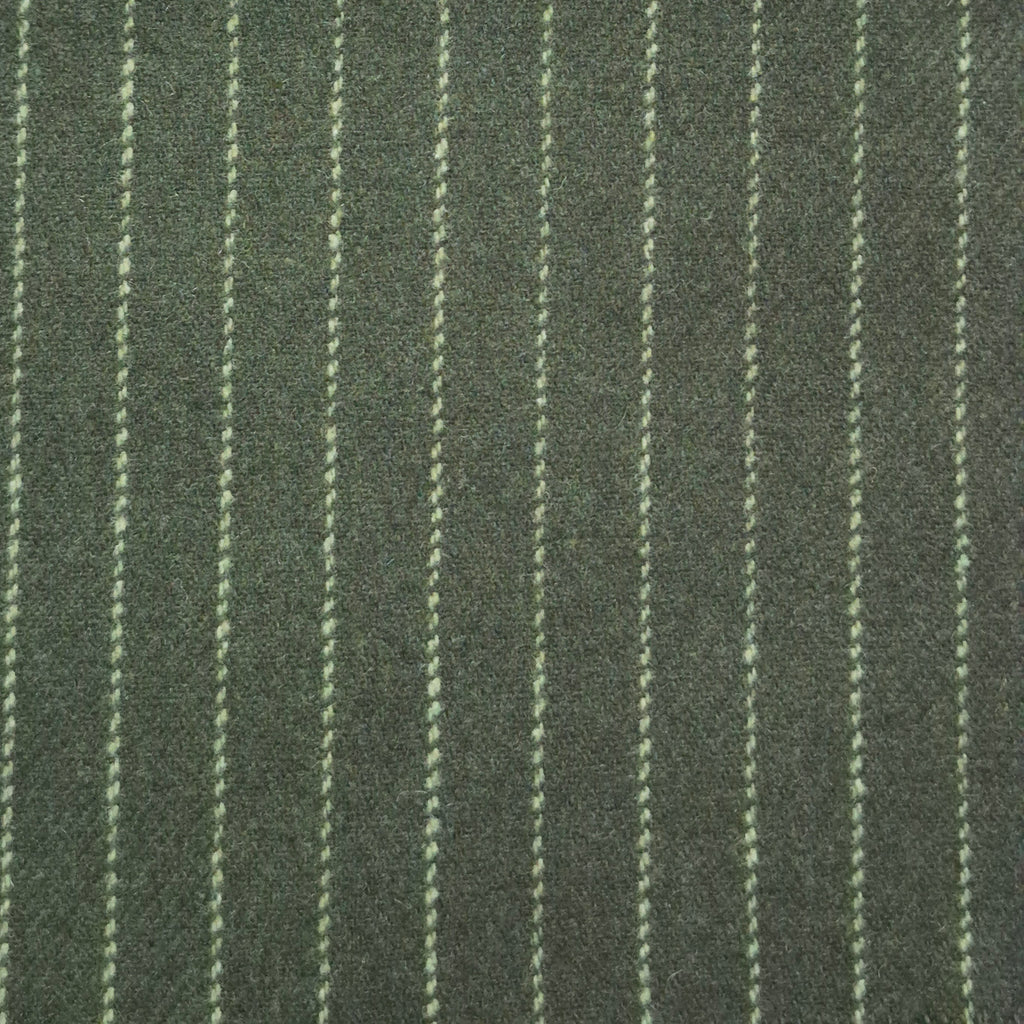 Forest Pinstripe Wool Blend
