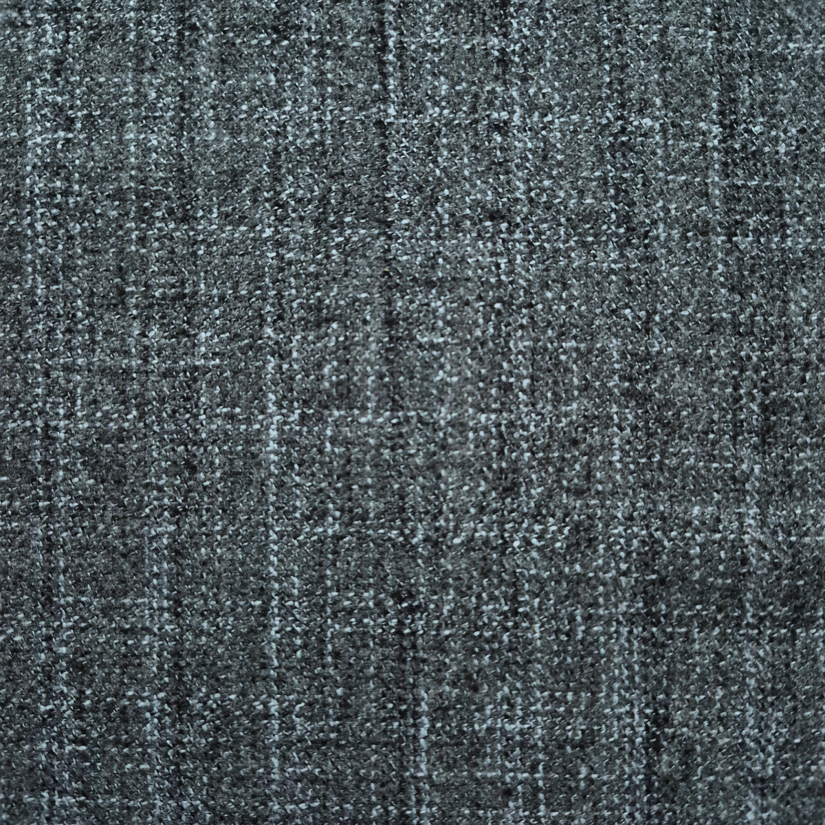 Gray Windowpane Wool Blend