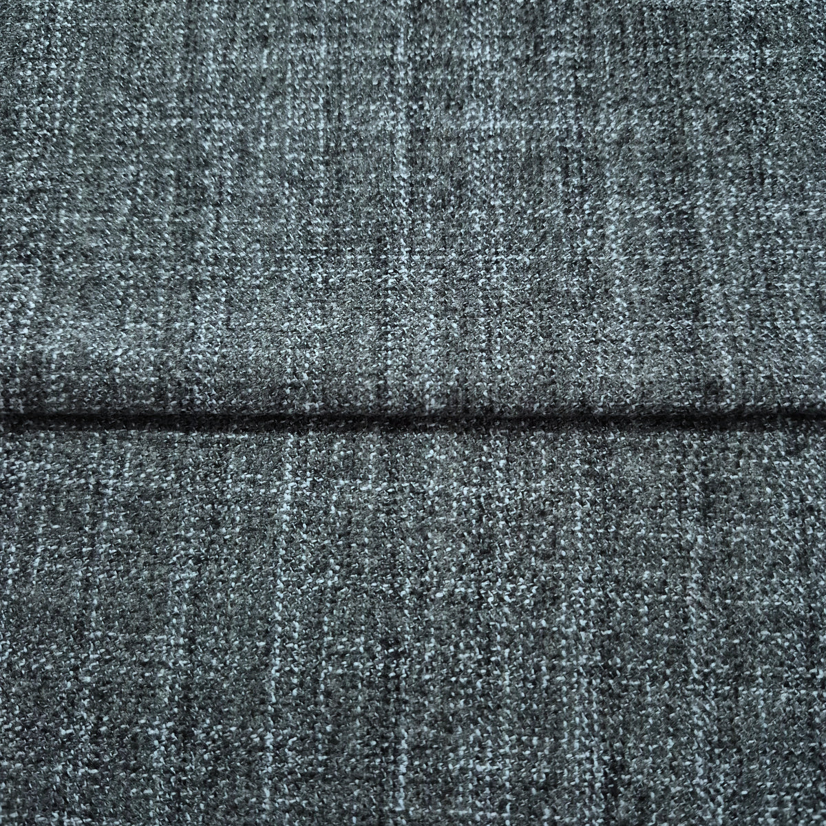 Gray Windowpane Wool Blend