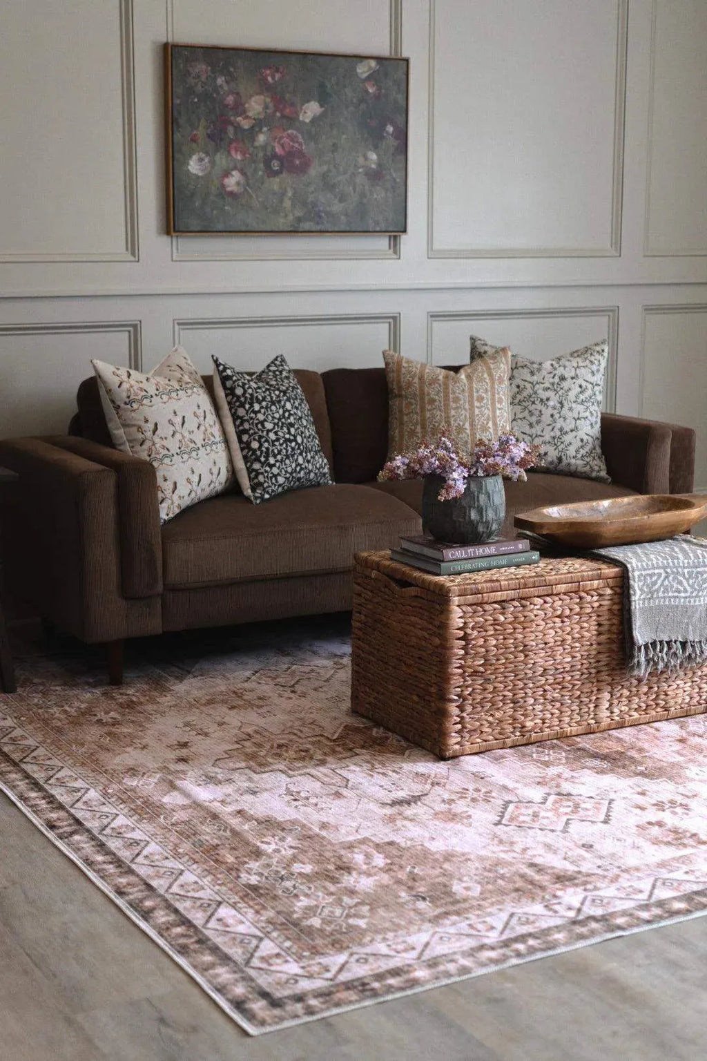 Anastasia Abstract Natural Linen Pillow Cover Pillow Covers