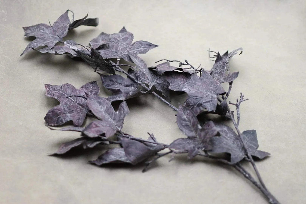 Faux Autumn Maple Leaf Stem Faux Flowers