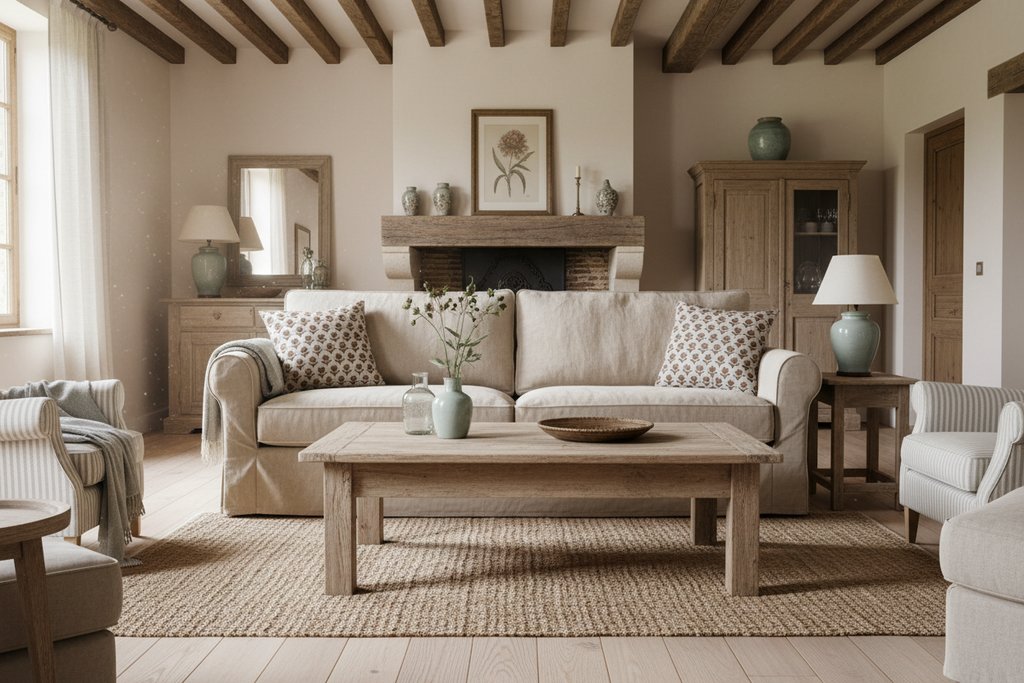 Esma Ditsy Prints Natural Linen Pillow Cover Pillow Covers