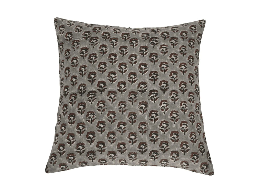 James Ditsy Prints Ash Grey Pillow Cover 26" x 26" Double Sided Pillow Covers