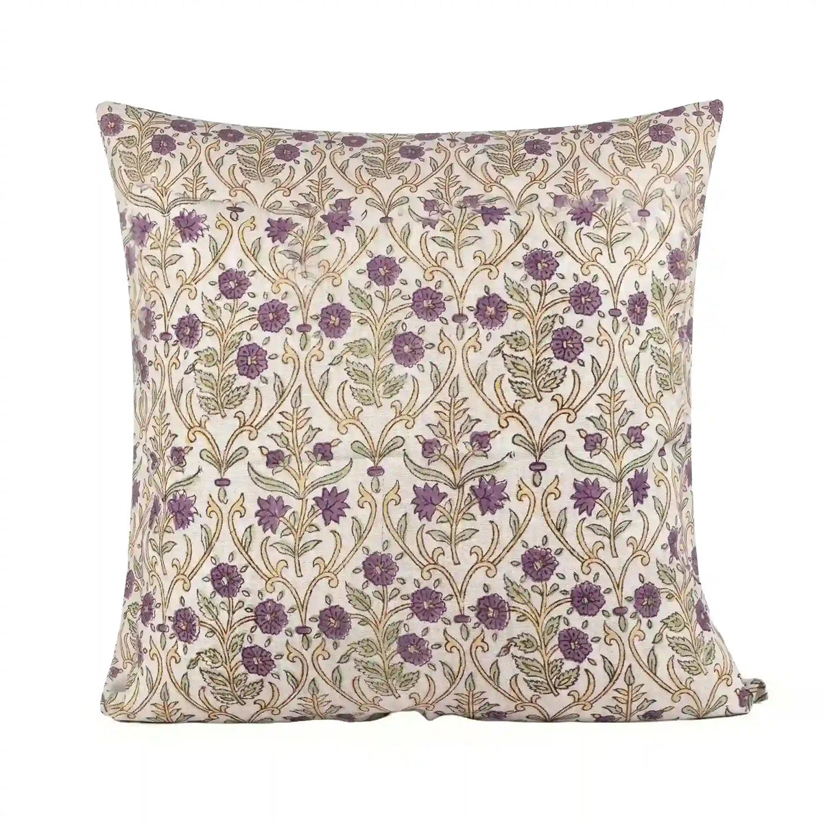 Birch Purple Linen Pillow Cover