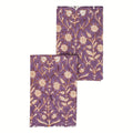 Garden Archive Purple & Orange Hand Block Printed Cotton Napkins