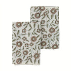 Willowmere Blush Pink & Blue Hand Block Printed Cotton Napkins