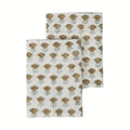 Amber Garden Sage Green & Blue Hand Block Printed Cotton Napkins