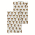 Amber Garden Blush Pink & Brown Hand Block Printed Cotton Napkins