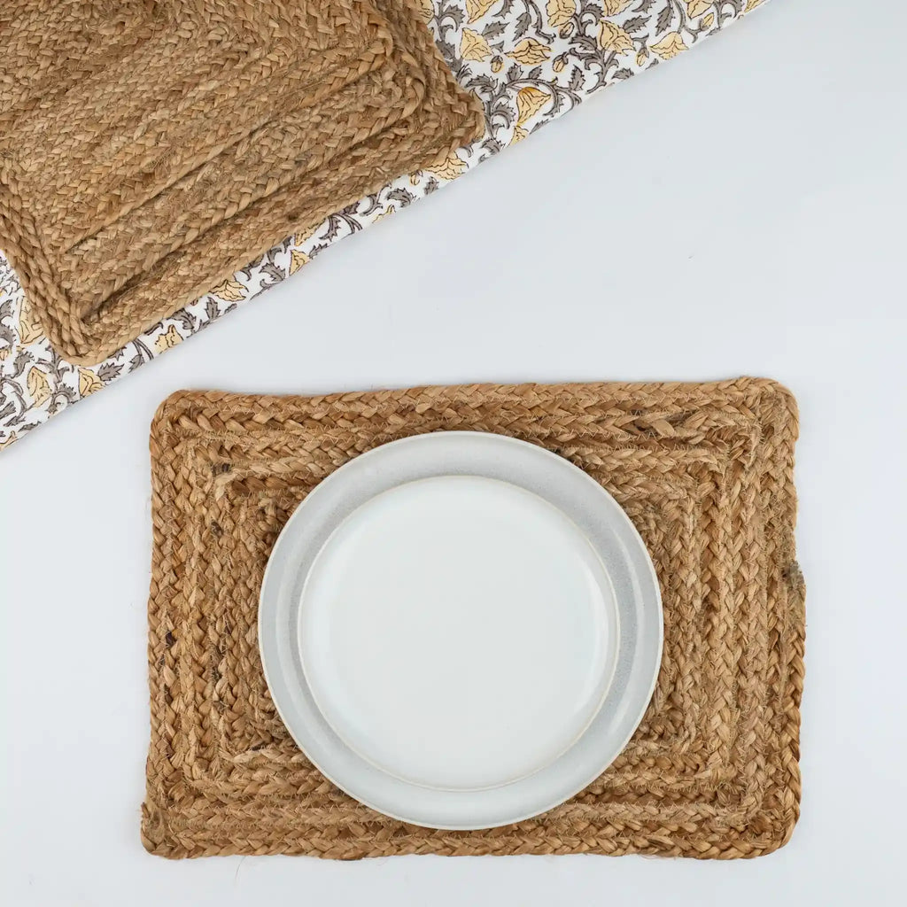 Wicker Natural Woven Jute Placemats