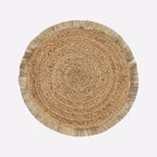 Coil Natural & Gold Woven Jute Placemats