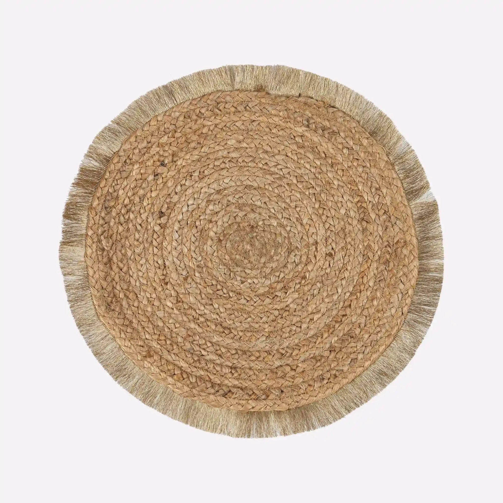 Coil Natural & Gold Woven Jute Placemats