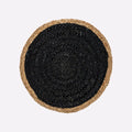 Coil Natural & Black Woven Jute Placemats