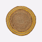 Coastline Natural & Yellow Woven Jute Placemats