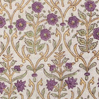 Birch Botanical Floral Vines Natural Linen Pillow Cover