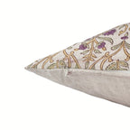 Birch Botanical Floral Vines Natural Linen Pillow Cover