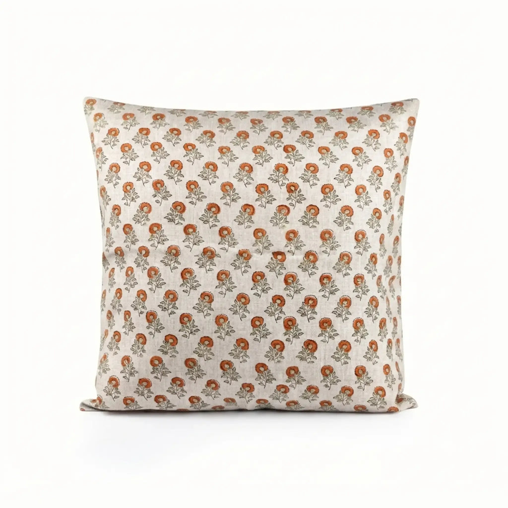 Alder Ditsy Floral Buti Natural Linen Pillow Cover