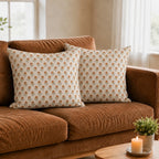 Alder Ditsy Floral Buti Natural Linen Pillow Cover