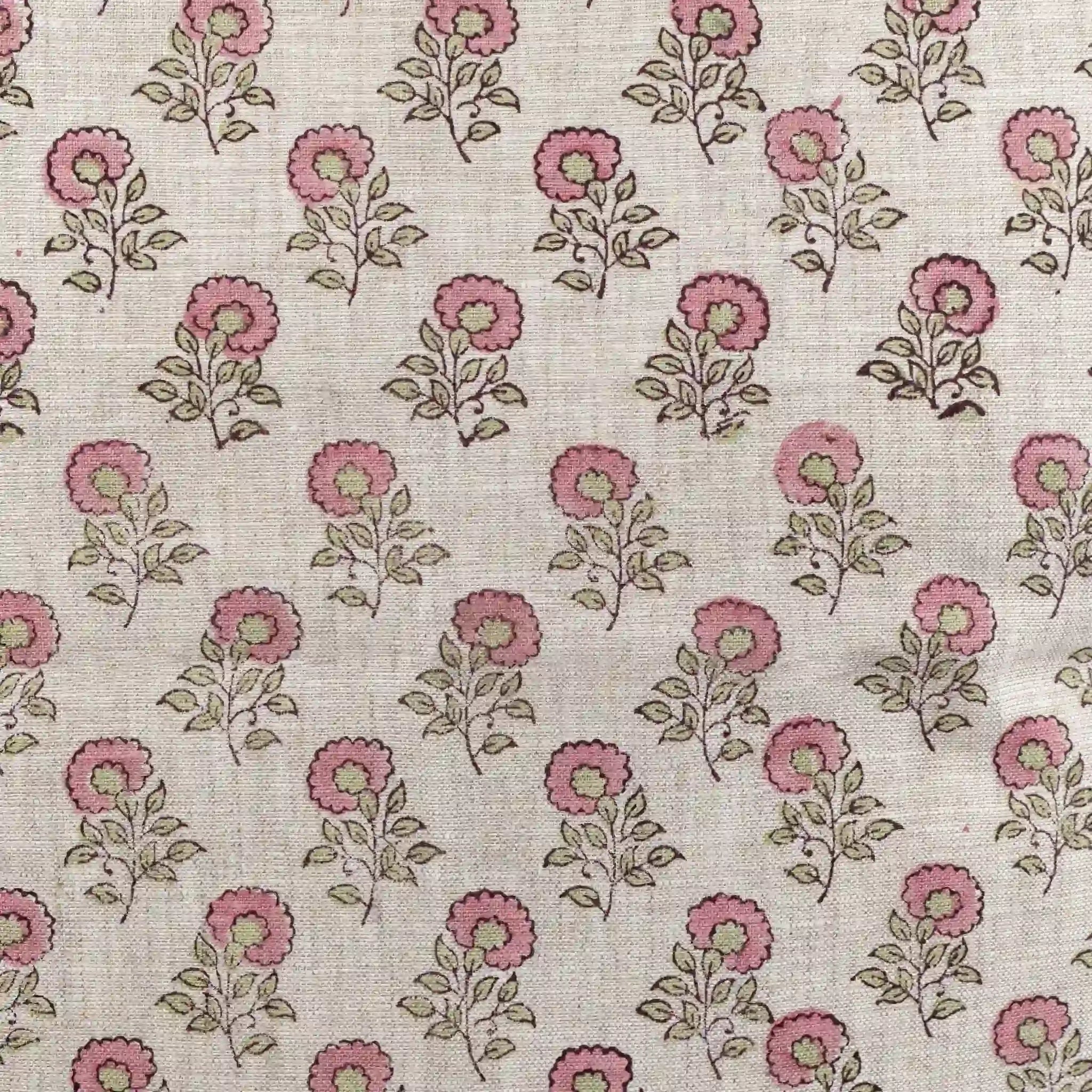 Alder Ditsy Floral Buti Natural Linen Pillow Cover