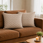 Alder Ditsy Floral Buti Natural Linen Pillow Cover