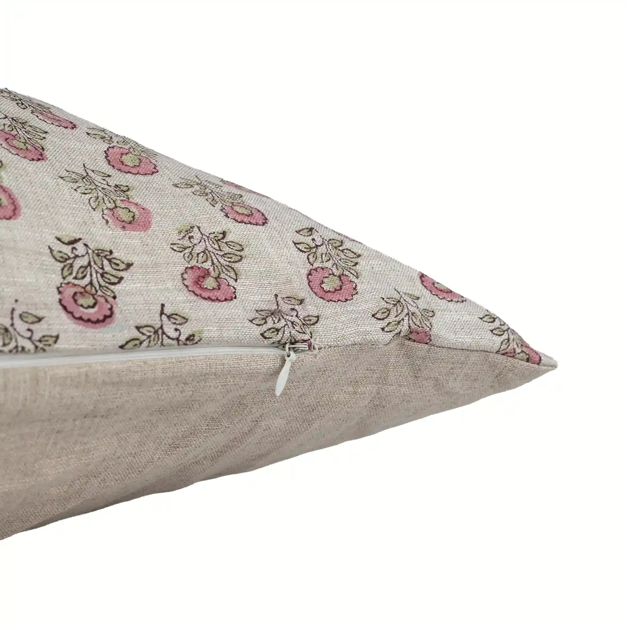 Alder Ditsy Floral Buti Natural Linen Pillow Cover