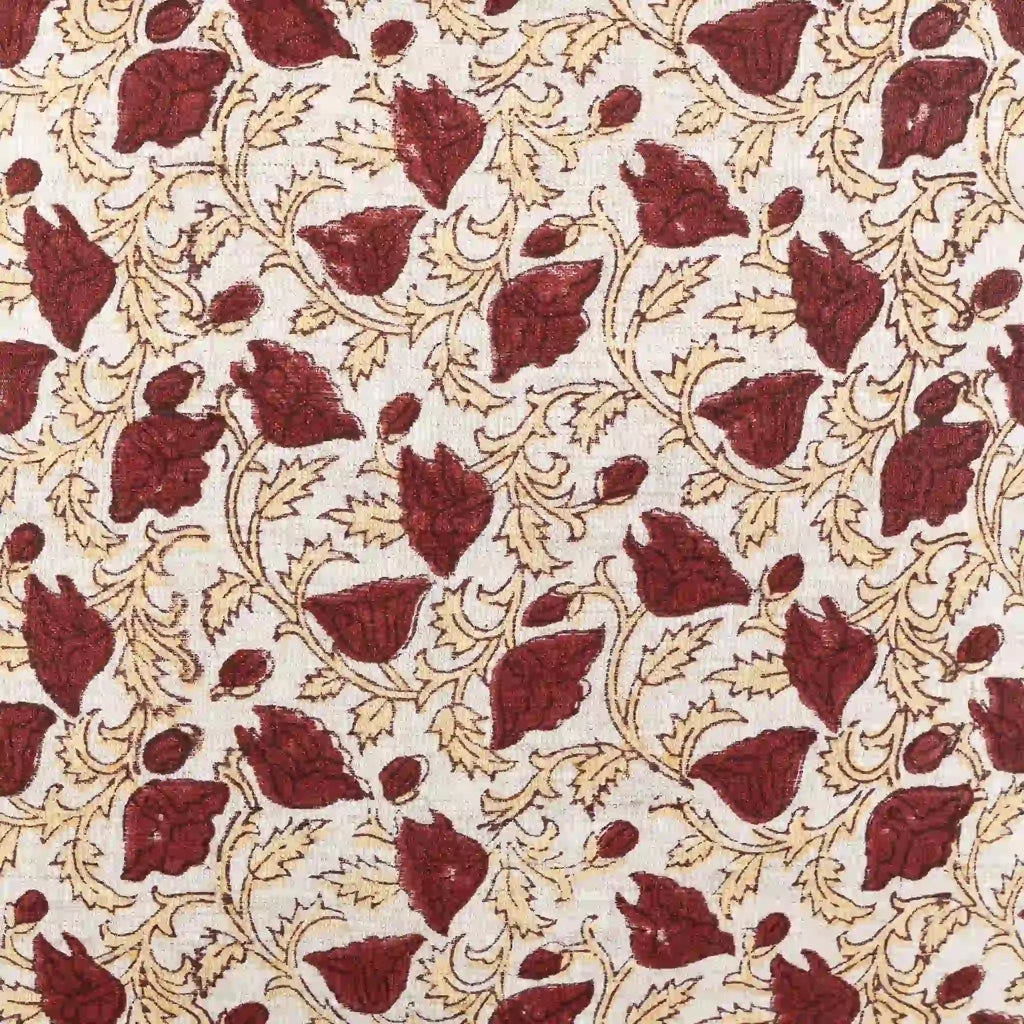 Pressed Petal Botanical Floral Vines Natural Linen Pillow Cover
