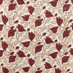 Pressed Petal Botanical Floral Vines Natural Linen Pillow Cover