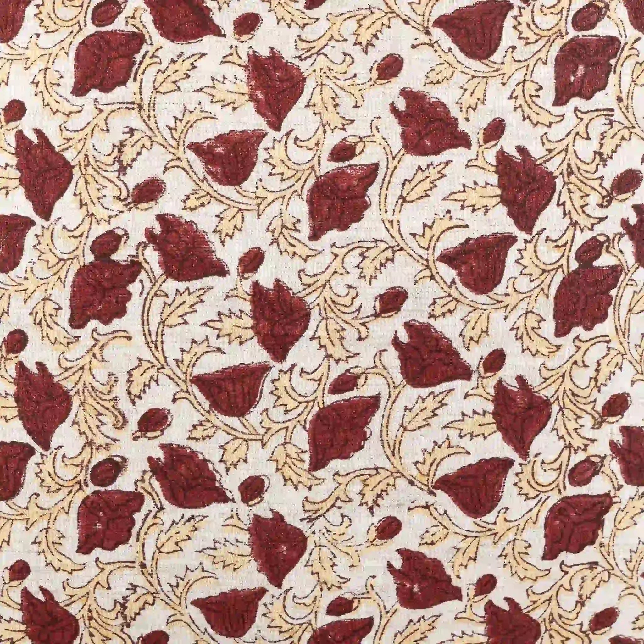 Pressed Petal Botanical Floral Vines Natural Linen Pillow Cover