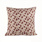 Pressed Petal Botanical Floral Vines Natural Linen Pillow Cover