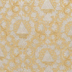 Amber Botanica Botanical Floral Vines Lemon Yellow Linen Pillow Cover